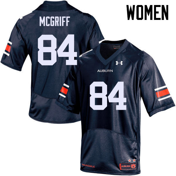 Women's Auburn Tigers #84 Jaylen McGriff Navy College Stitched Football Jersey